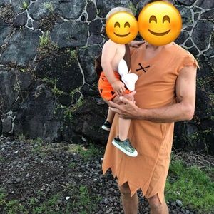 Men's Barney Rubble Costume (L or XL)